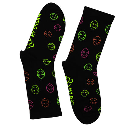 Neon SMILEY Black