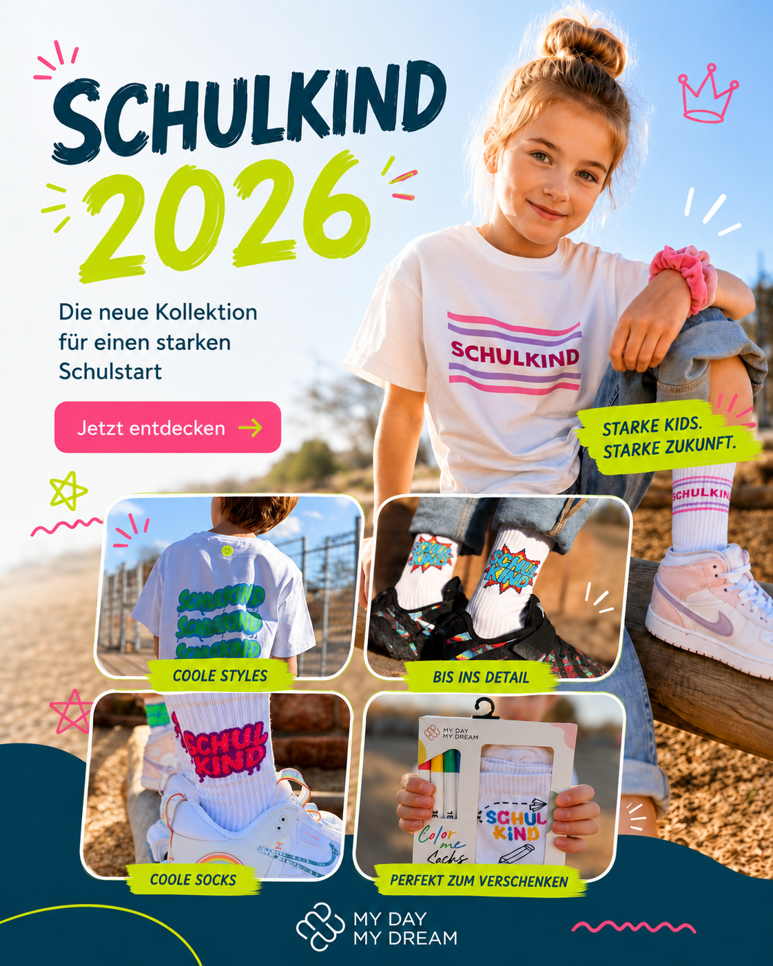 Schulkind Socken