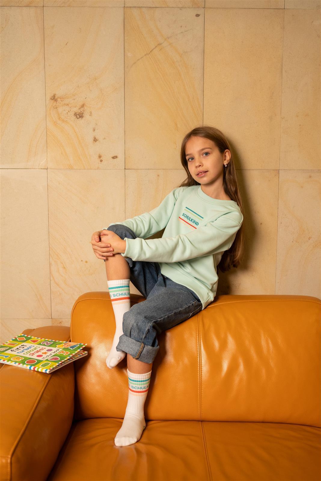 Schulkind Pullower Mint