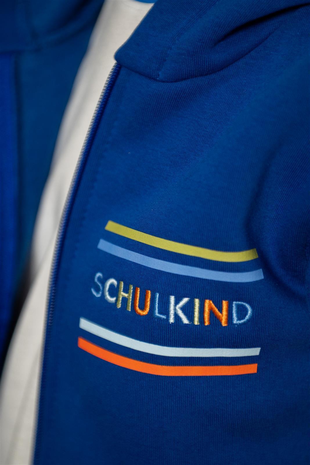 Schulkind Zipper Blau