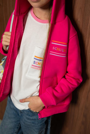 Schulkind Zipper Rosa