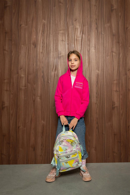 Schulkind Zipper Rosa