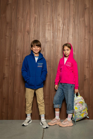 Schulkind Zipper Rosa