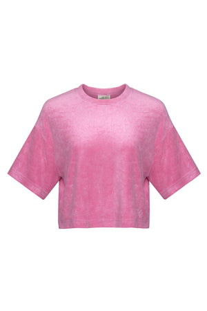 Rosa Frottee Crop TShirt