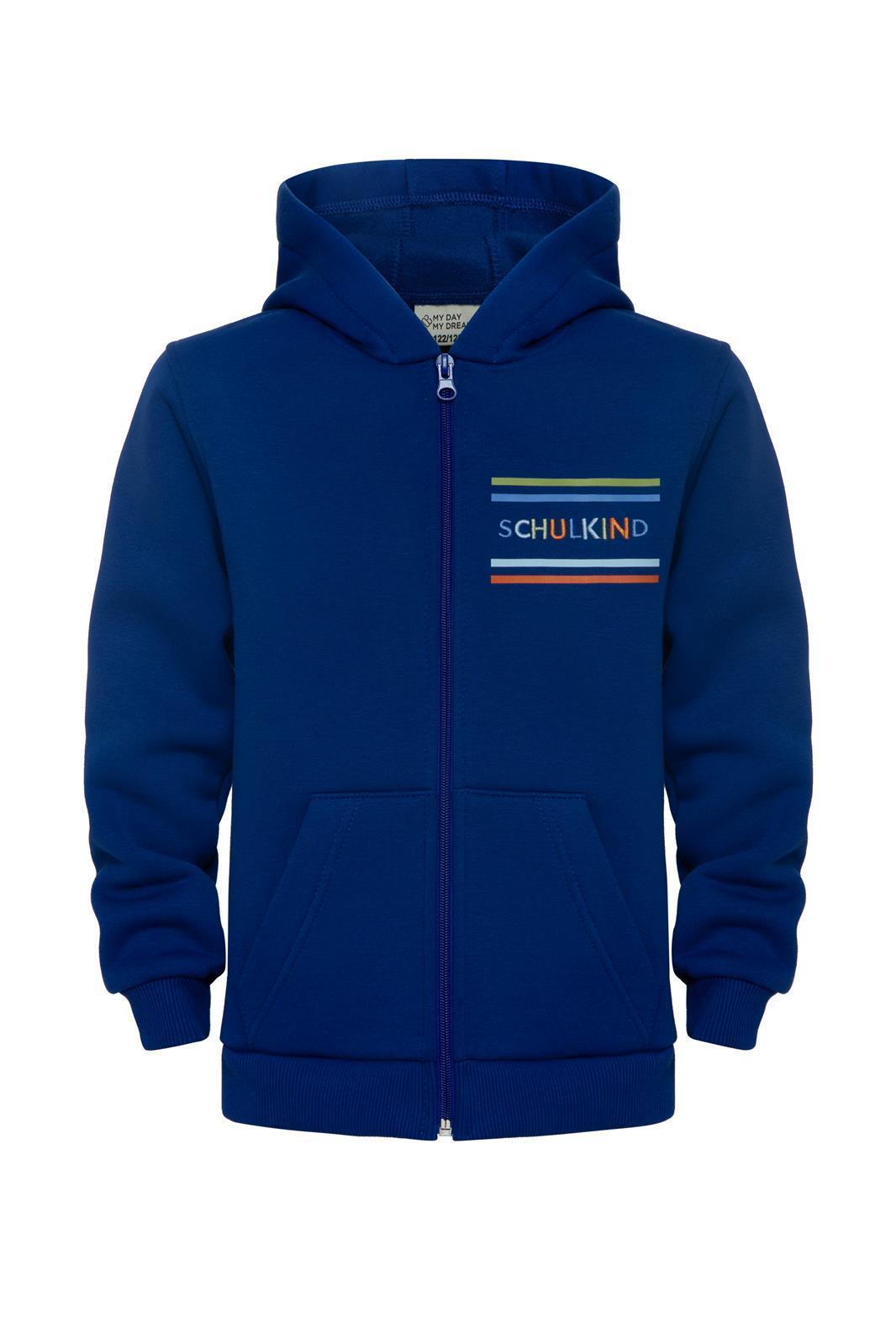 Schulkind Zipper Blau