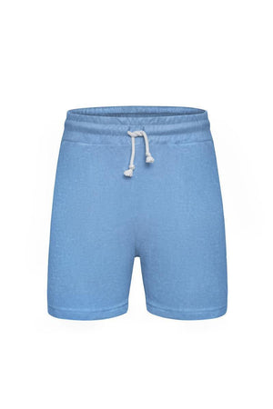 Blau Grau Frottee Shorts Medium