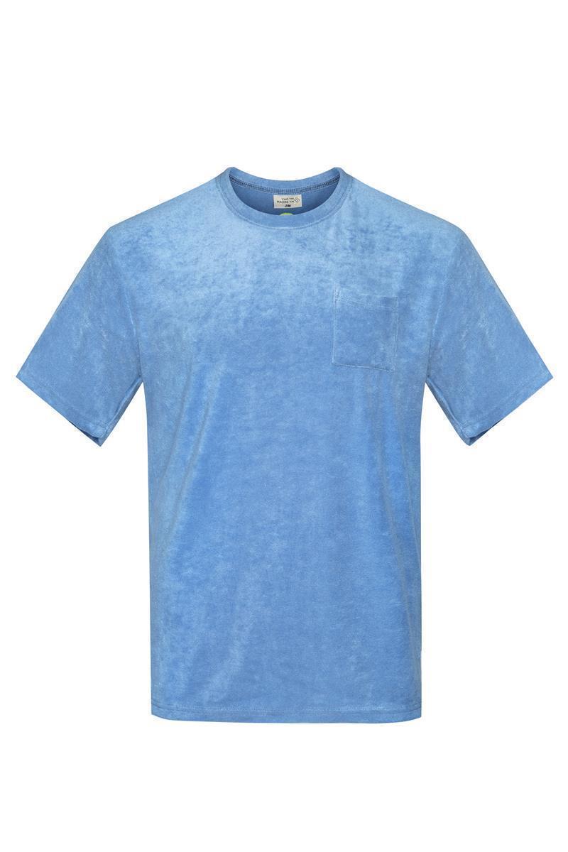 Blau Grau Frottee Oversized TShirt